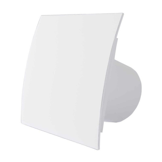 Вентилятор  настенный ВЕКТОР В 120 "TOUCH", белый матовый (13-001 ОК ) d120, клапан