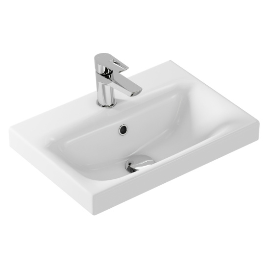 Раковина MODUO 50 SLIM встраиваемая с 1 отв., 500x350 мм, г. Сызрань