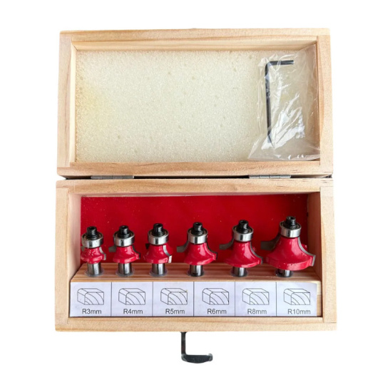 Набор фрез по дереву P.I.T 6 шт(ACTW09-006A)