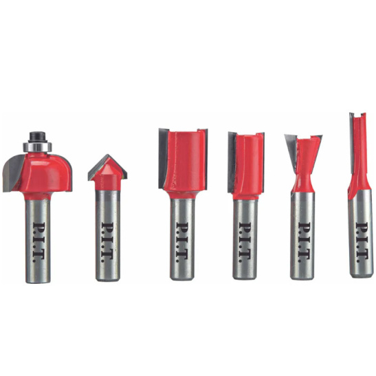 Набор фрез по дереву P.I.T 12 шт (ACTW09-012B)