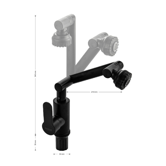 Смеситель для мойки однорычажный с высоким изливом, черный, 5903, BRIMIX, Санакс