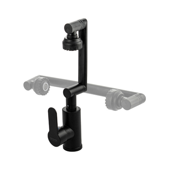 Смеситель для мойки однорычажный с высоким изливом, черный, 5903, BRIMIX, Санакс