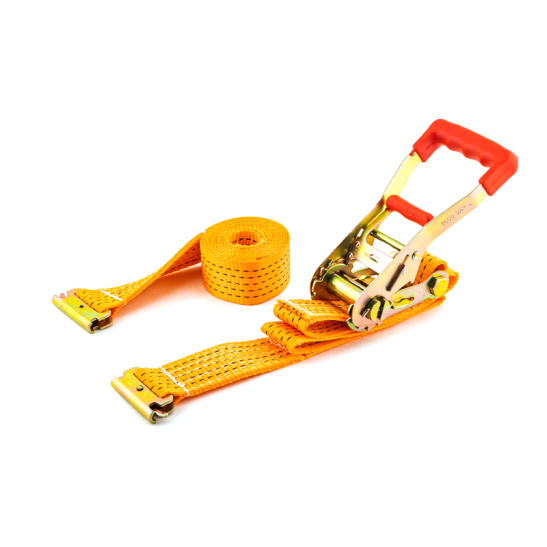 * Стяжка для ЕВРОФУРЫ "PRO" (50 мм., 5.0 м., 2.5/5 тн.) ремень крепления груза с рельсовым креплением крючки "ласточка" / "ласточкин хвост" ("TOP AUTO" С.Петербург) РКЕ55П