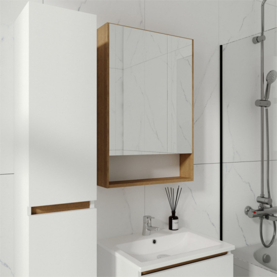 Комплект "Мальта 80 (арт. VMAL80CO-T2Y)" (тумба+умывальник COMO 80) 820x760x425 мм, пленка ПВХ, белый