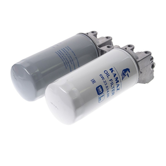 6W.65.173.20 Корпус фильтра грубой очистки масла (ФГОМ) в сборе с фильтрами (6W.23.288.01 + 6W.23.614.00) КАМАЗ  Евро5 ("BOMAN" Китай)