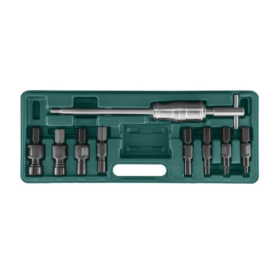 Съемник подшипников с цанговыми захватами за внутреннюю обойму и обратным молотком в наборе (оригинал "JONNESWAY") AE310082