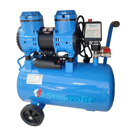 Компрессор Stavrolit JN1500А-24; 24 л; 8 атм; 220 л/мин; 1,5 кВт