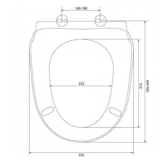 Сиденье для унитаза СУ 75.01.00, W102 De Luxe, полипропиленовое (Псков)