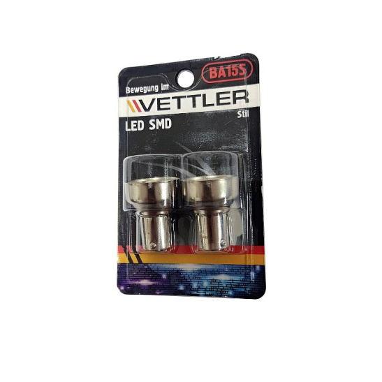 ***СВЕТОДИОД (А24-21) (24S15, 6SMD, 2BL) (2835) БЕЛЫЙ (стоп, габарит) 6 с/д, (комплект 2 шт.) 24В VETTLER 17691