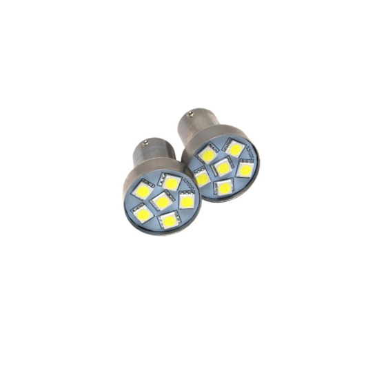 ***СВЕТОДИОД (А24-21) (24S15, 6SMD, 2BL) (2835) БЕЛЫЙ (стоп, габарит) 6 с/д, (комплект 2 шт.) 24В VETTLER 17691