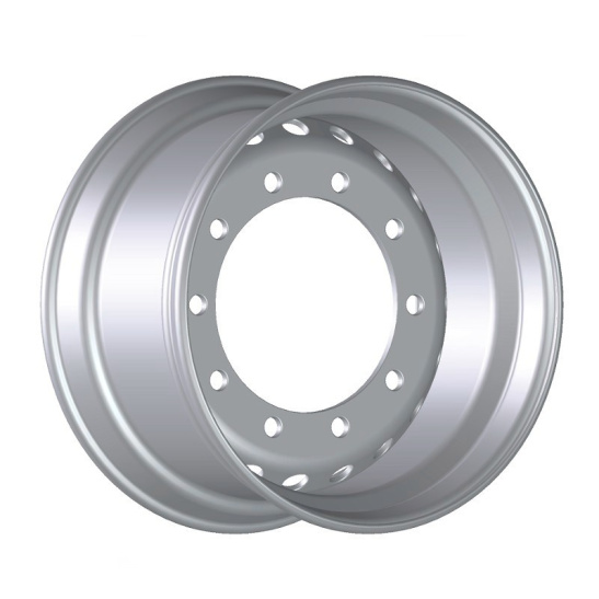 Колесный диск SRW(SUNRISE)11,75х22,5  10/335/281/0, УСИЛЕННЫЙ В УПАКОВКЕ, толщина 15,5мм, нагрузка 5500кг, silver (Китай), прицеп (8221107) СРВ