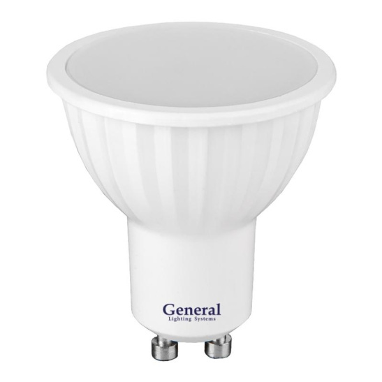 Лампа светодиодная General MR16 (рефлектор) 10 Вт GU10 4500К 630 Лм (661062)