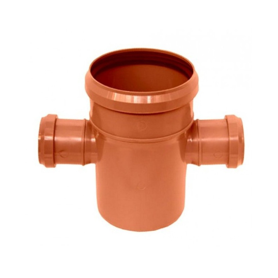 Крестовина одноплоскостная ПП для наружной канализации D=160х110х110 мм, угол 90°, Flextron, г. Москва, Россия