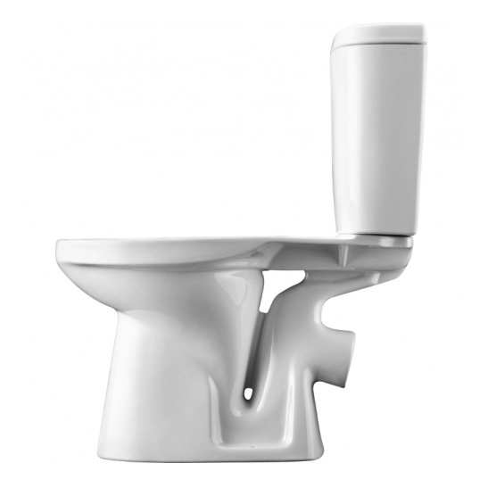 Унитаз-компакт Santek Анимо, 1WH302134, косой выпуск, двухрежимная арматура, нижний  подвод, сиденье дюропласт