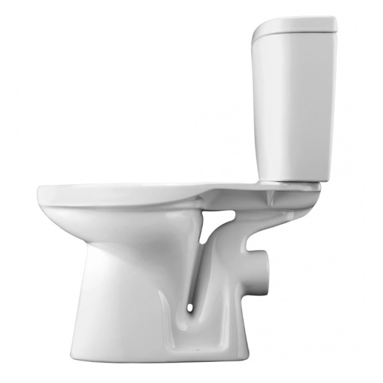 Унитаз-компакт Santek Анимо, 1WH302132, горизонтальный выпуск, двухрежимная арматура, нижний  подвод, сиденье