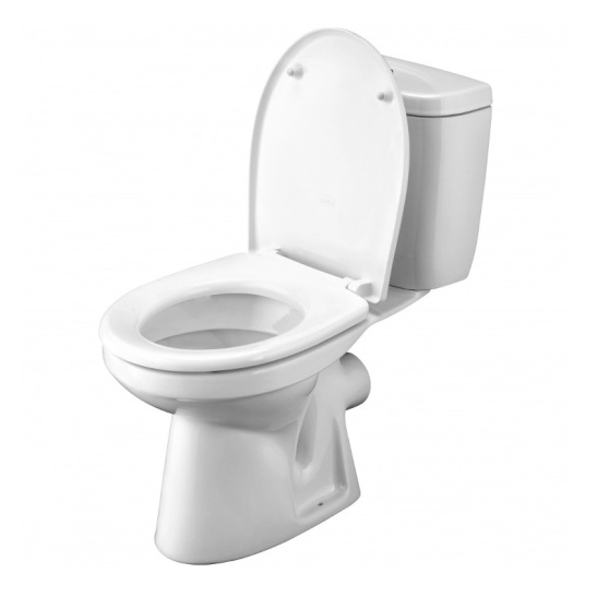 Унитаз-компакт Santek Анимо, 1WH302132, горизонтальный выпуск, двухрежимная арматура, нижний  подвод, сиденье