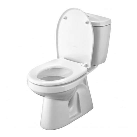 Унитаз-компакт Santek Анимо, 1WH302133, вертикальный выпуск, однорежимная арматура, нижний  подвод, сиденье