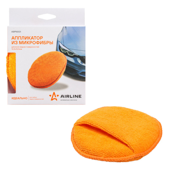Аппликатор из микрофибры для всех видов поверхностей (12,5*12,5 см) ("AIRLINE") "ABPN001" 