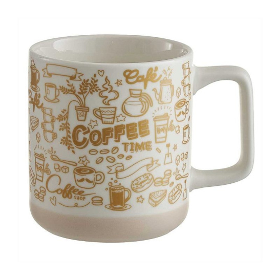 Кружка 380 мл Ф18-019L бежевый