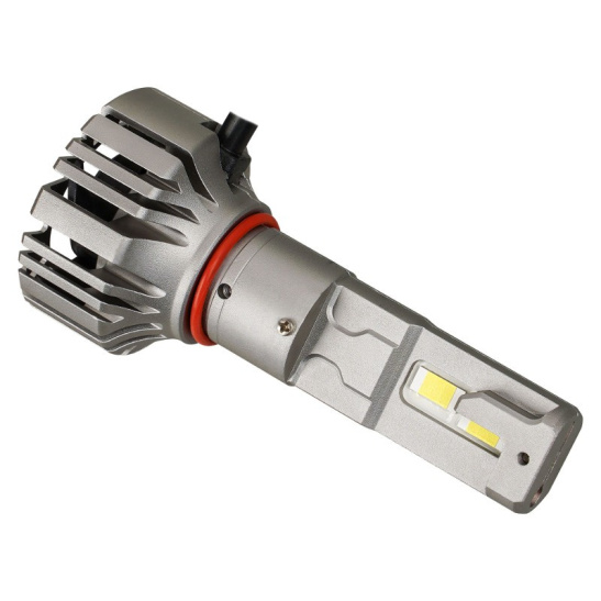 Автолампы LED Н4 (12/24В., к-т 2 шт.) (серия PRO) светодиодные, с вентилятором и радиатором, CANBUS, тип оптики: Линза (50Вт., 4600Лм., 6000К белый) ("AIRLINE") (AEAR204)