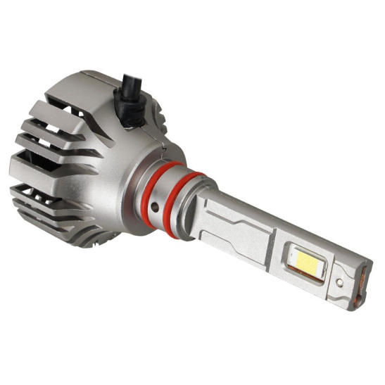 Автолампы LED Н1 (12/24В., к-т 2 шт.) (серия PRO) светодиодные, с вентилятором и радиатором, CANBUS, тип оптики: Линза (50Вт., 4600Лм., 6000К белый) ("AIRLINE") (AEAR201)