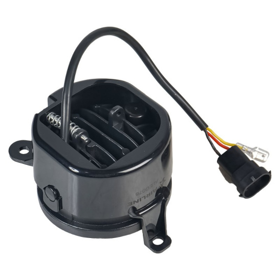 Фары светодиодные PRO (к-т 2 шт.), линзы (12/24В.) регулируемая световая граница, белый, ободок ДХО, IP67, разъем Н11, 32Вт. (ВАЗ Приора 2170, 2171, 2172; ШевиНива 2123; Газель Некст, Бизнес ("AIRLINE") ("ALED076") 