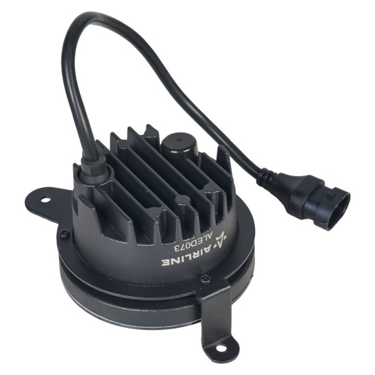 Фары светодиодные (к-т 2 шт.), линзы (12/24В.) четкая световая граница, белый, IP67, разъем Н11, 27Вт. (ВАЗ Приора 2170, 2171, 2172; ШевиНива 2123; Газель Некст, Бизнес, Соболь ("AIRLINE") ("ALED073") 