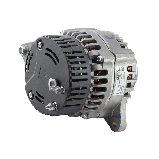 5122.3771-60 ГЕНЕРАТОР ГАЗ, УАЗ (двигатель УМЗ-4216) (одноручьевый шкив, ремень 13 мм.) 14 В 125 А (лиценз. ISKRA) "ELTRA"