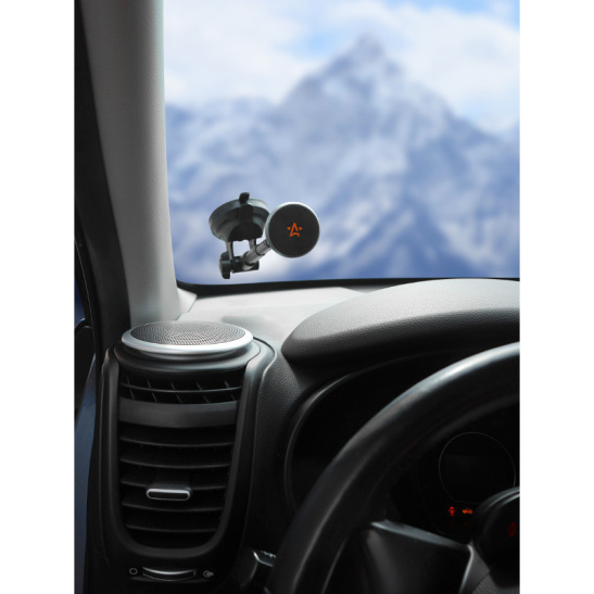 Держатель магнитный с телескопическим кронштейном на приборную панель или лобовое стекло (AMS-U-19) ("AIRLINE") для портативных устройств