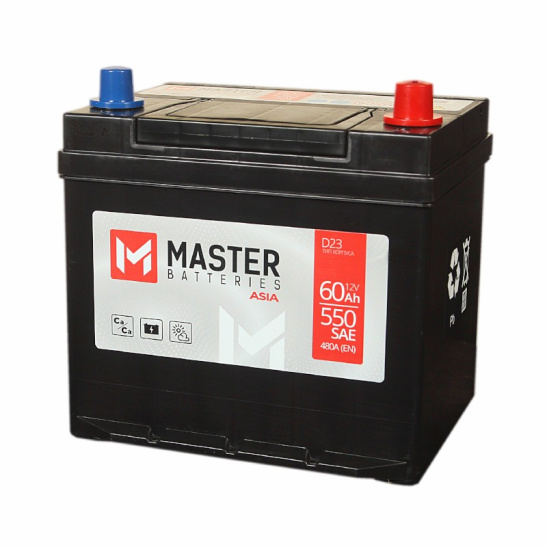 Аккумулятор 6СТ-60 R+ "Master Batteries Asia" ( 65D23L) зал. обр. поляр. япон. станд. ( Мастер) (Беларусь)