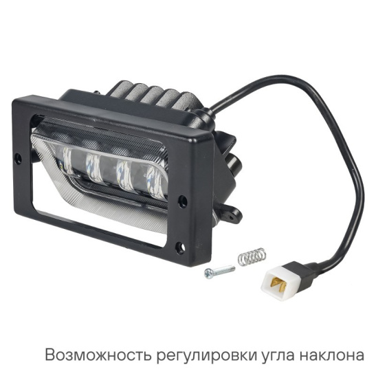 Фары светодиодные (к-т 2 шт.), линзы (12/24В.) регулируемая световая граница, белый, IP67, 63Вт. (ВАЗ  2110, 2112, 2114, 2115,  КАМАЗ ("AIRLINE") ("ALED070") 