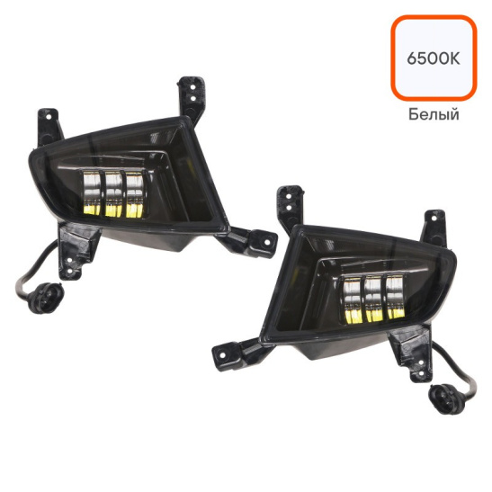 * Фары светодиодные (к-т 2 шт.), линзы (12/24В.) четкая световая граница, белый, IP66, разъем Н11, 27Вт., с рамкой (ВАЗ Приора Lada Priora II (21704-3743020/21) ("AIRLINE") ALED084