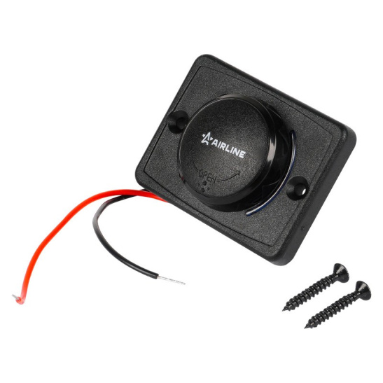 Розетка USB (12/24В.) накладная автомобильная, с 2 портами зарядки (5В, 3.1А) ("AIRLINE") AEBJ210