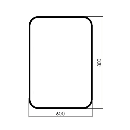 Зеркало "Мальта - лофт (рама пластик)" 600x800 мм, арт. ФР-00002427, г. Нижний Новгород, Россия