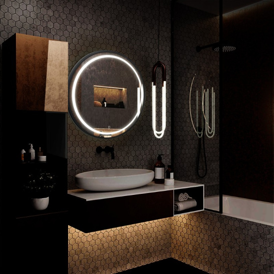 Зеркало "Манхэттен - лофт" 770 мм, с подсветкой, сенсорный выключатель, арт. LED-00002428, г. Нижний Новгород, Россия