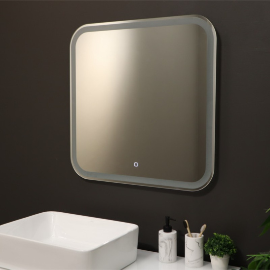 Зеркало "Stiv - Lite" 700x685 мм, с подсветкой, сенсорный выключатель, арт. LED-00002575, г. Нижний Новгород, Россия