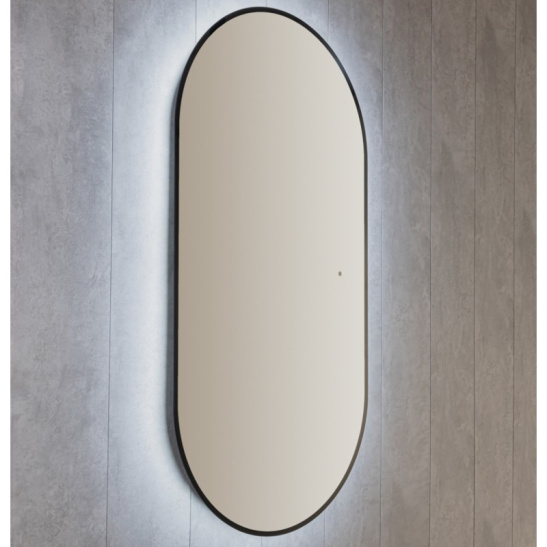 Зеркало "Viva - BLACK гор/верт" 550x1050 мм, с подсветкой, датчик на движение, арт. LED-00002689, г. Нижний Новгород, Россия