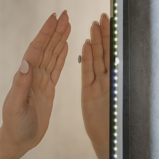 Зеркало "Viva - BLACK гор/верт" 550x1050 мм, с подсветкой, датчик на движение, арт. LED-00002689, г. Нижний Новгород, Россия