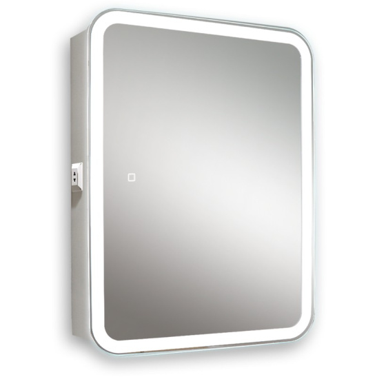 Зеркало "шкаф Фиджи Flip 60" 600x800 мм, с подсветкой, сенсорный выключатель, арт. LED-00002472, г. Нижний Новгород, Россия