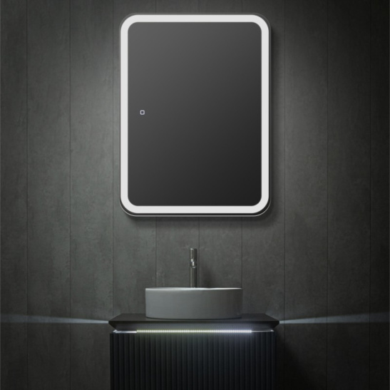 Зеркало "шкаф Фиджи Flip 60" 600x800 мм, с подсветкой, сенсорный выключатель, арт. LED-00002472, г. Нижний Новгород, Россия