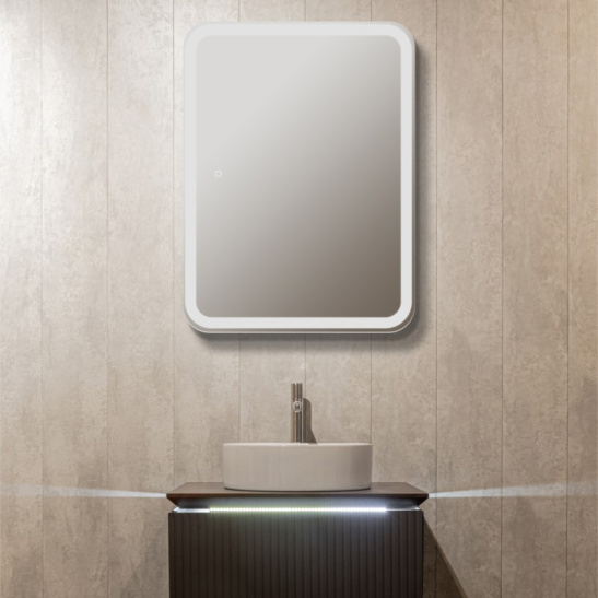 Зеркало "шкаф Фиджи Flip 60" 600x800 мм, с подсветкой, сенсорный выключатель, арт. LED-00002472, г. Нижний Новгород, Россия