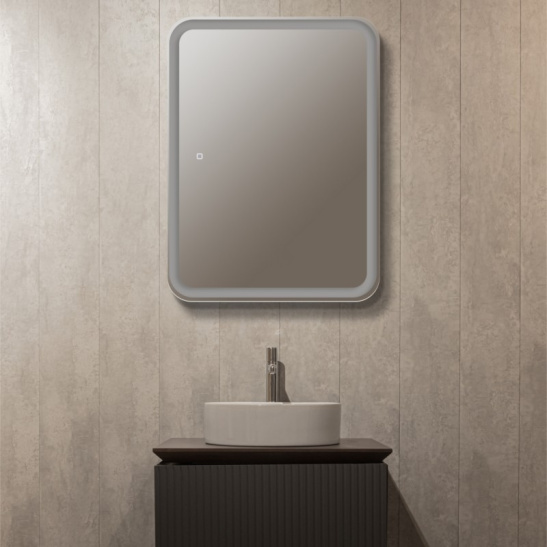 Зеркало "шкаф Фиджи Flip 60" 600x800 мм, с подсветкой, сенсорный выключатель, арт. LED-00002472, г. Нижний Новгород, Россия