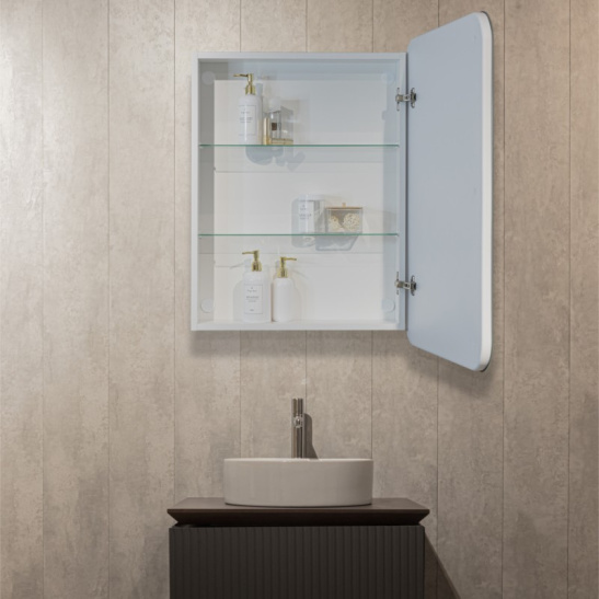 Зеркало "шкаф Фиджи Flip 60" 600x800 мм, с подсветкой, сенсорный выключатель, арт. LED-00002472, г. Нижний Новгород, Россия