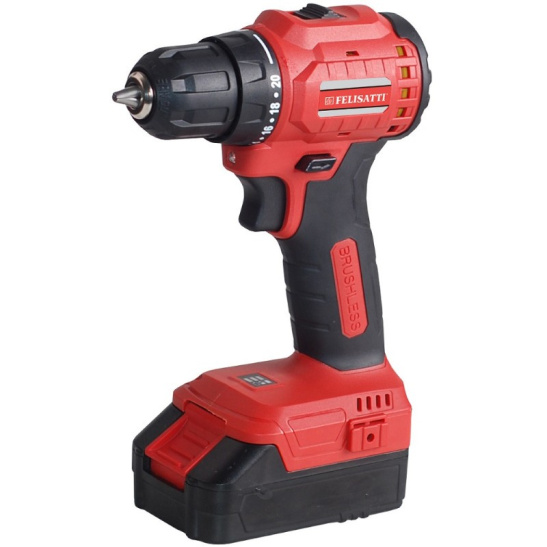 ДРЕЛЬ-шуруповерт бесщеточный аккум-Li-ion  FELISATTI ДА-18 В, 18В/2А.ч, Фелисати 198.5.2.00