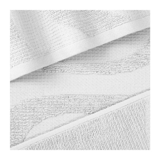 Полотенце махровое Verossa "Wave Texture" 70*140см цв.белый
