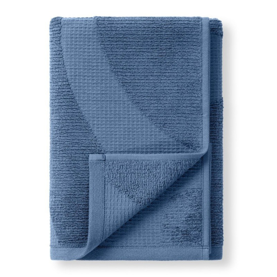 Полотенце махровое Verossa "Wave Texture" 50*90см цв.синий деним