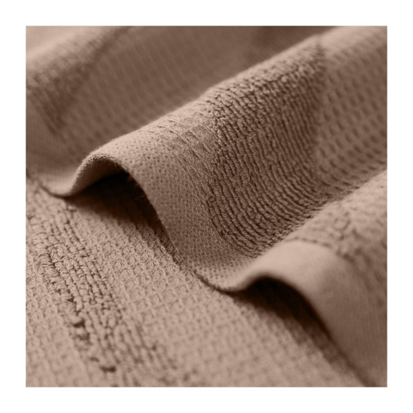 Полотенце махровое Verossa "Wave Texture" 70*140см цв.молочный шоколад