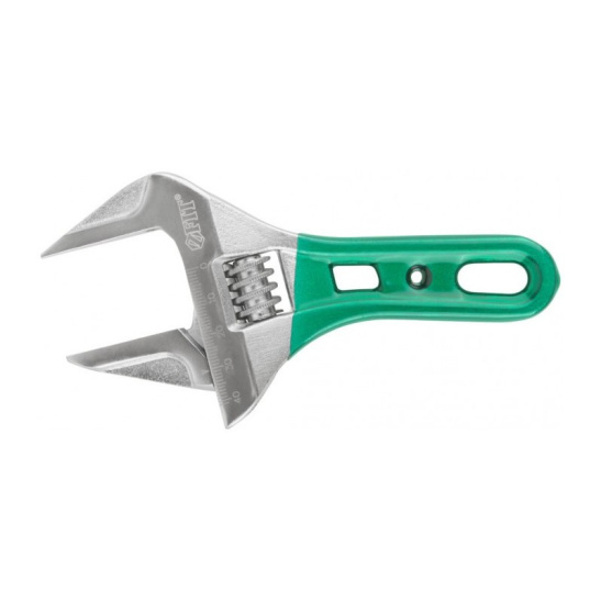 Ключ разводной "Смарт", crv, укороченный, узкие губки, шкала, экстра увелич.захват 155 мм ( 43 мм ), арт. 70213