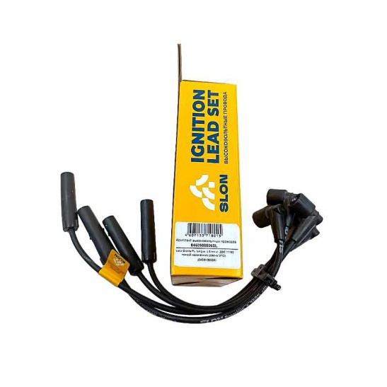 8450108506SL "SLON/CARGEN" ПРОВОДА ВЫСОКОГО НАПРЯЖЕНИЯ (компл.) ВАЗ-2190, ЛАДА-ЛАРГУС (двигатель 11182 V=1.6,  8-ми клапанный, под тонкую свечу М12) силикон