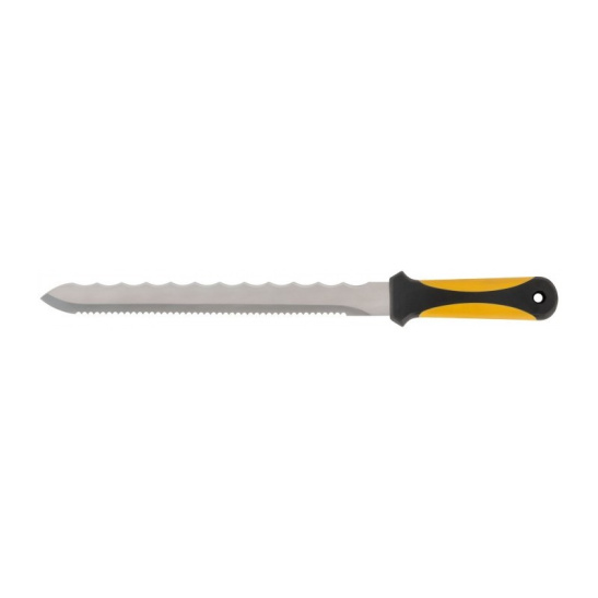 Нож для резки теплоизоляционных плит двустороннее лезвие 240х27 мм, нерж.сталь 10636 FIT